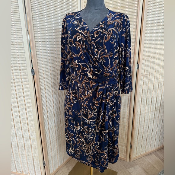 Women’s CHAPS Faux Wrap Dress 20W - Picture 7 of 7